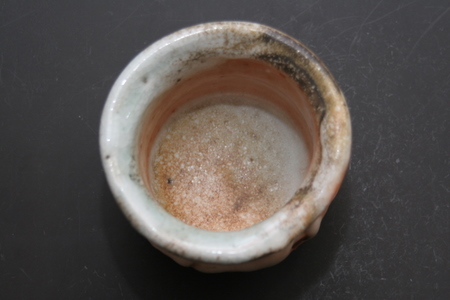 陶芸家作家物陶人熊野九郎右ヱ門越前鬼志乃志野ぐい呑酒器共箱